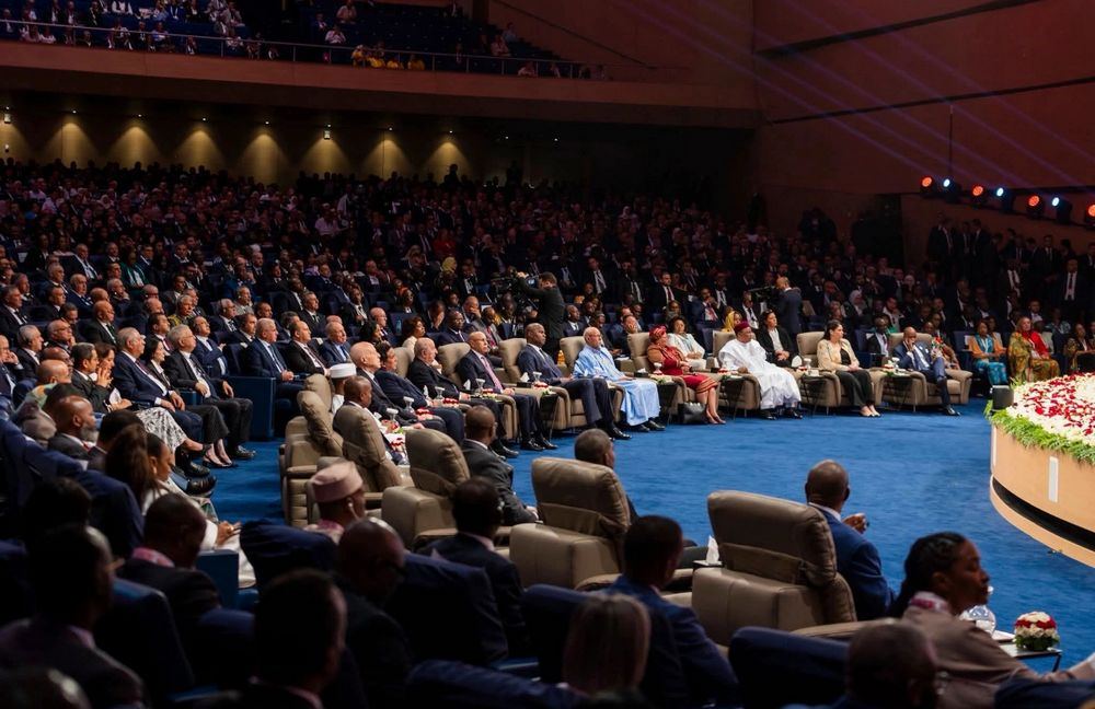 Heads of state and dignitaries convene at a major continental summit