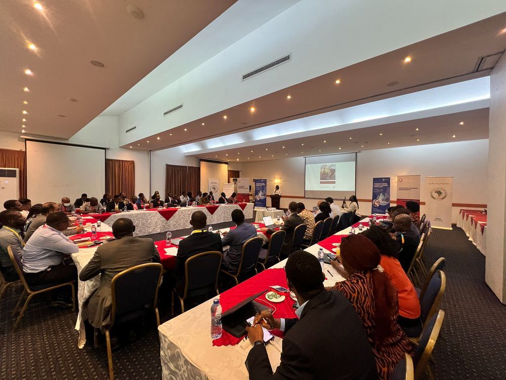 Delegates work through session material at a training workshop